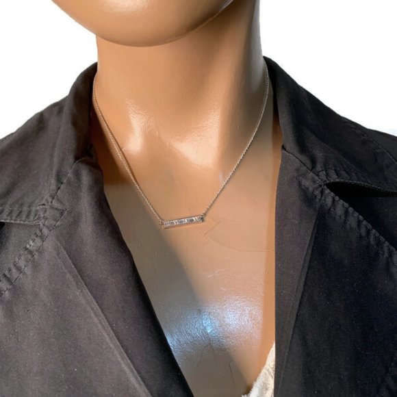 Authentic Tiffany & Co Atlas Bar Necklace - Picture 11 of 11